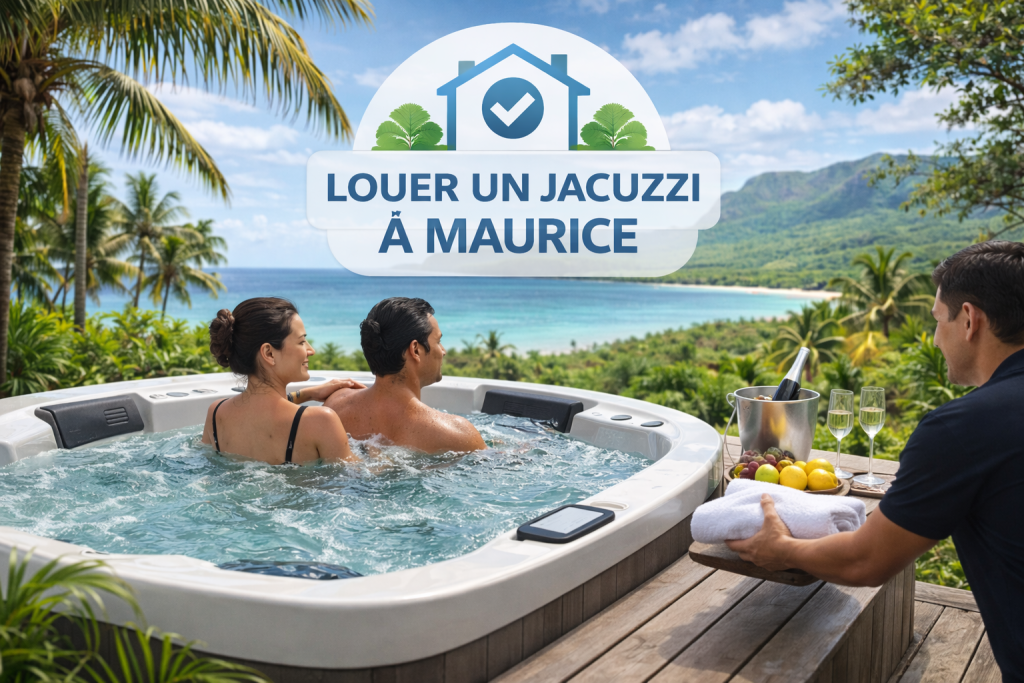 Location de jacuzzi gonflable à l’île Maurice pour villa, séjour ou événement